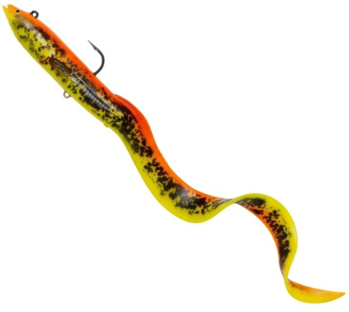 Swimbait SAVAGE GEAR Real EEL, Golden AMB, 20cm, 38g, 1buc/pac