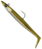 Swimbait SAVAGE GEAR Sandeel V2 Sinking, Khaki, 65g, 17.5cm, 1+2buc/pac