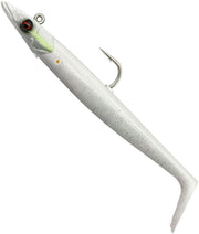 Swimbait SAVAGE GEAR Sandeel V2 Sinking, White Pearl Silver, 33g, 14cm, 1+2buc/pac