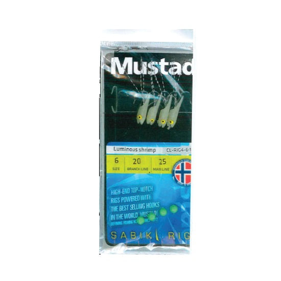TAPARINA MUSTAD LUMINOUS SHRIMP 4BUC/PLIC