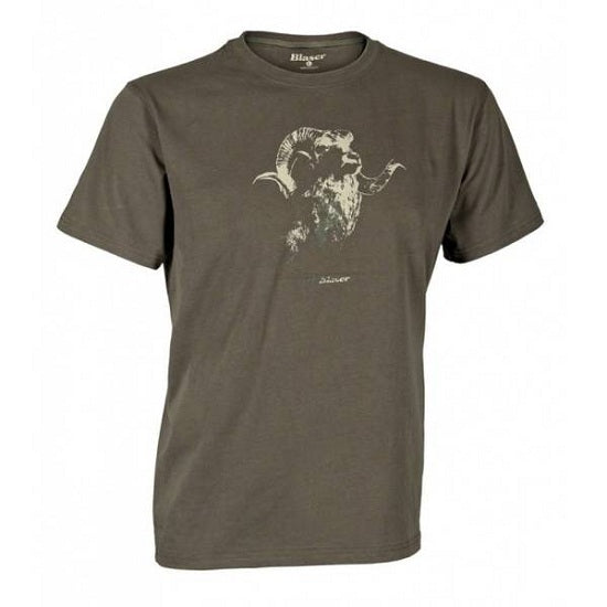 TRICOU BLASER LOGO OLIVE MAR.2XL