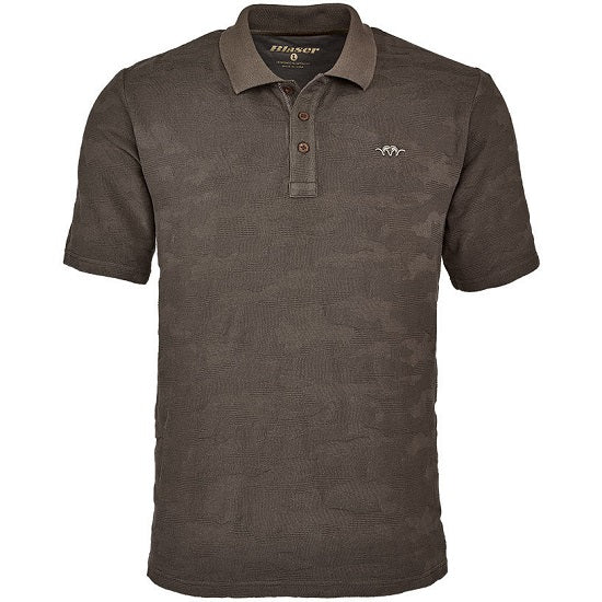 TRICOU BLASER POLO JACQUARD MARO