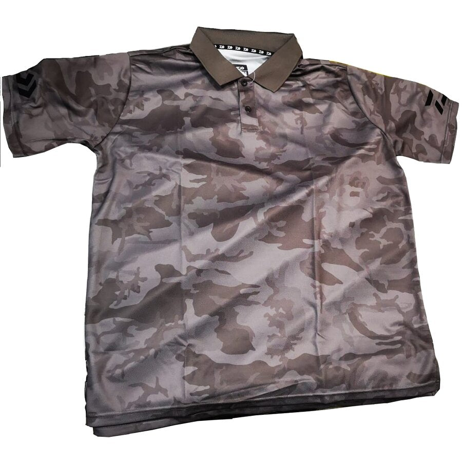 TRICOU DAIWA POLO GREY CAMO