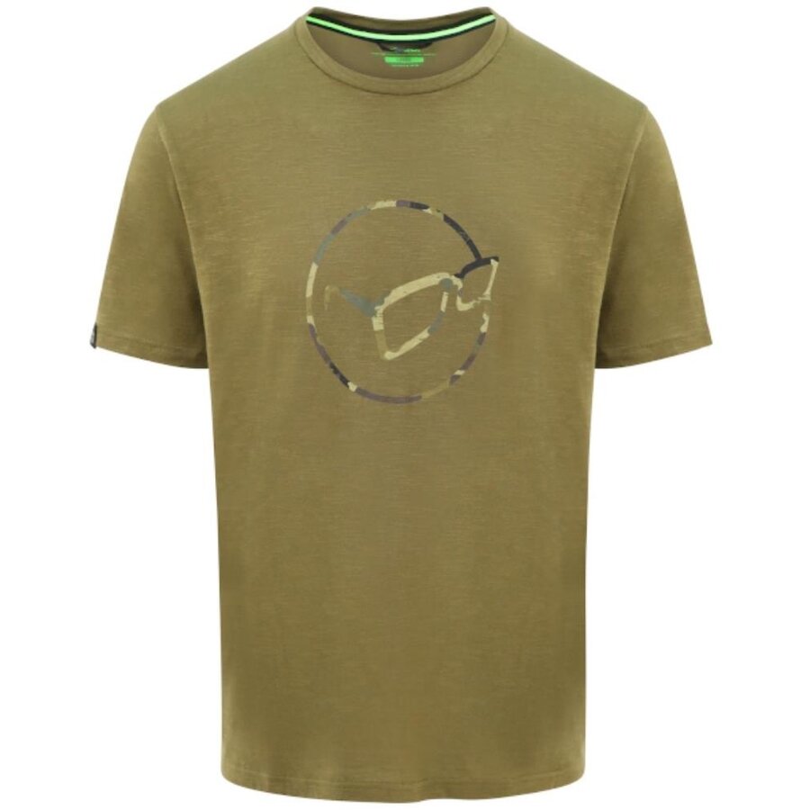 TRICOU KORDA LE DISTRESSED LOGO TEE OLIVE