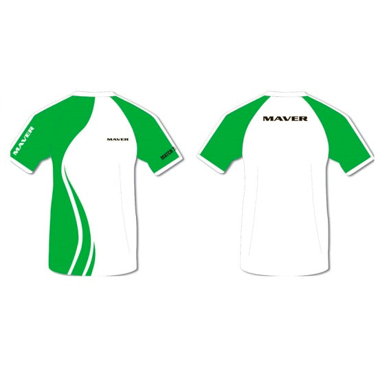 TRICOU MAVER SWIRL ALB/VERDE
