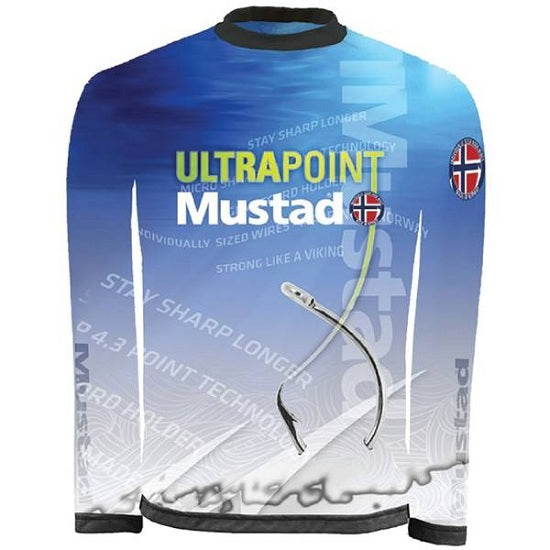 TRICOU MUSTAD TOURNAMENT MANECA LUNGA ALBASTRU