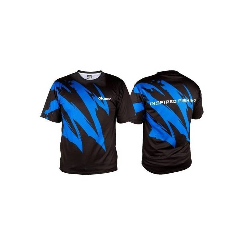 TRICOU OKUMA MOTIF NEGRU/ALBASTRU