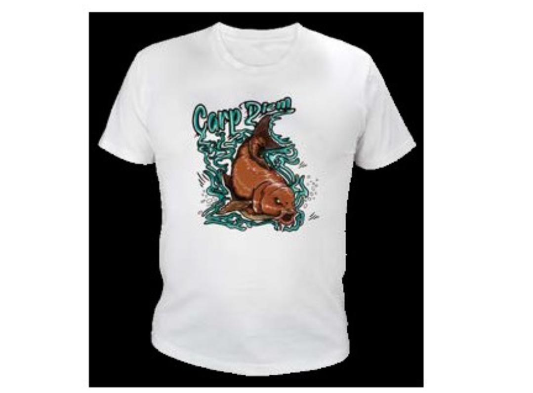 TRICOU OKUMA T-SHIRT CARP DIEM WHITE