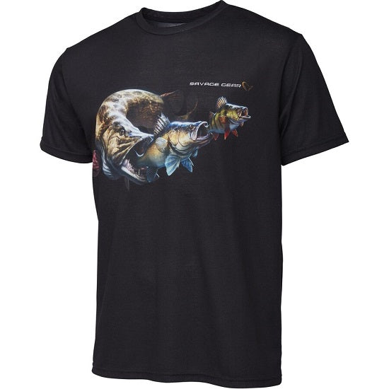TRICOU SAVAGE GEAR CANNIBAL BLACK