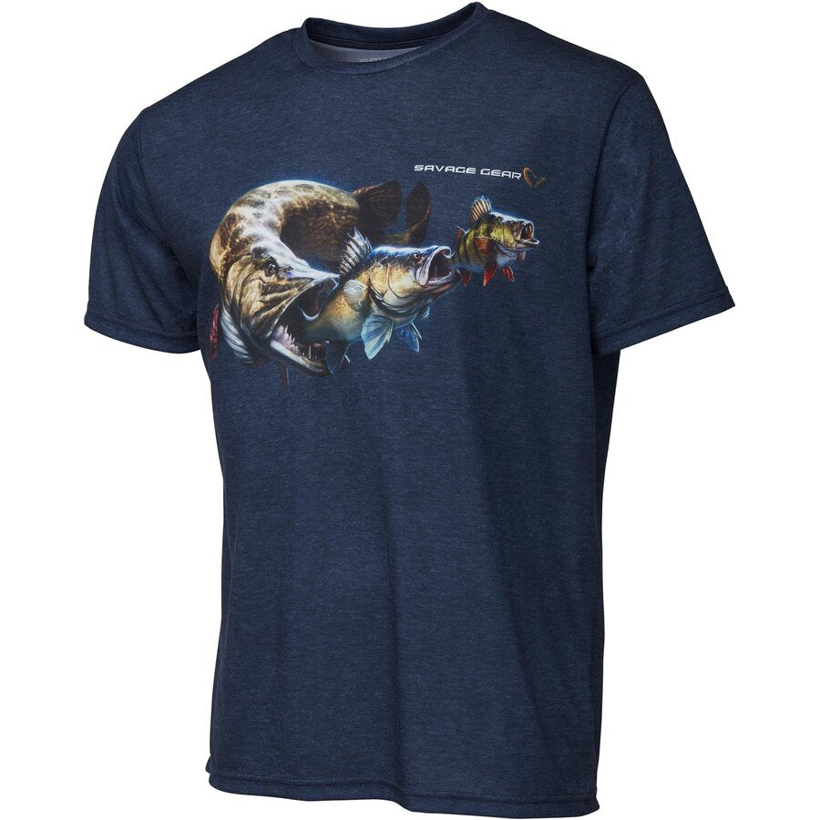 Tricou SAVAGE GEAR Cannibal Blue