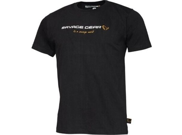 TRICOU SAVAGE GEAR JUNIOR BLACK INK MARIME 14-16 Ani