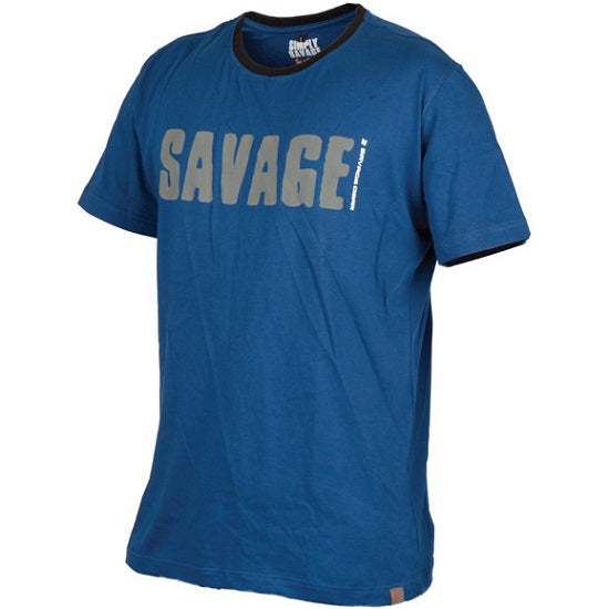 TRICOU SAVAGE GEAR SIMPLY SAVAGE ALBASTRU