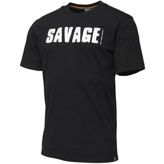 TRICOU SAVAGE SIMPLY BLACK LOGO-TEE