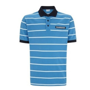 TRICOU SHIMANO  POLO CYAN/WHITE XS