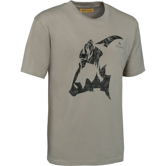 TRICOU VERNEY-CARRON TOTEM SANGLIER-BEIGE