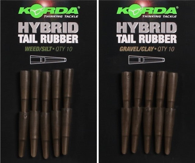 TUB CONIC KORDA HYBRID TAIL RUBBER 10BUC/PLIC Gravel/Clay