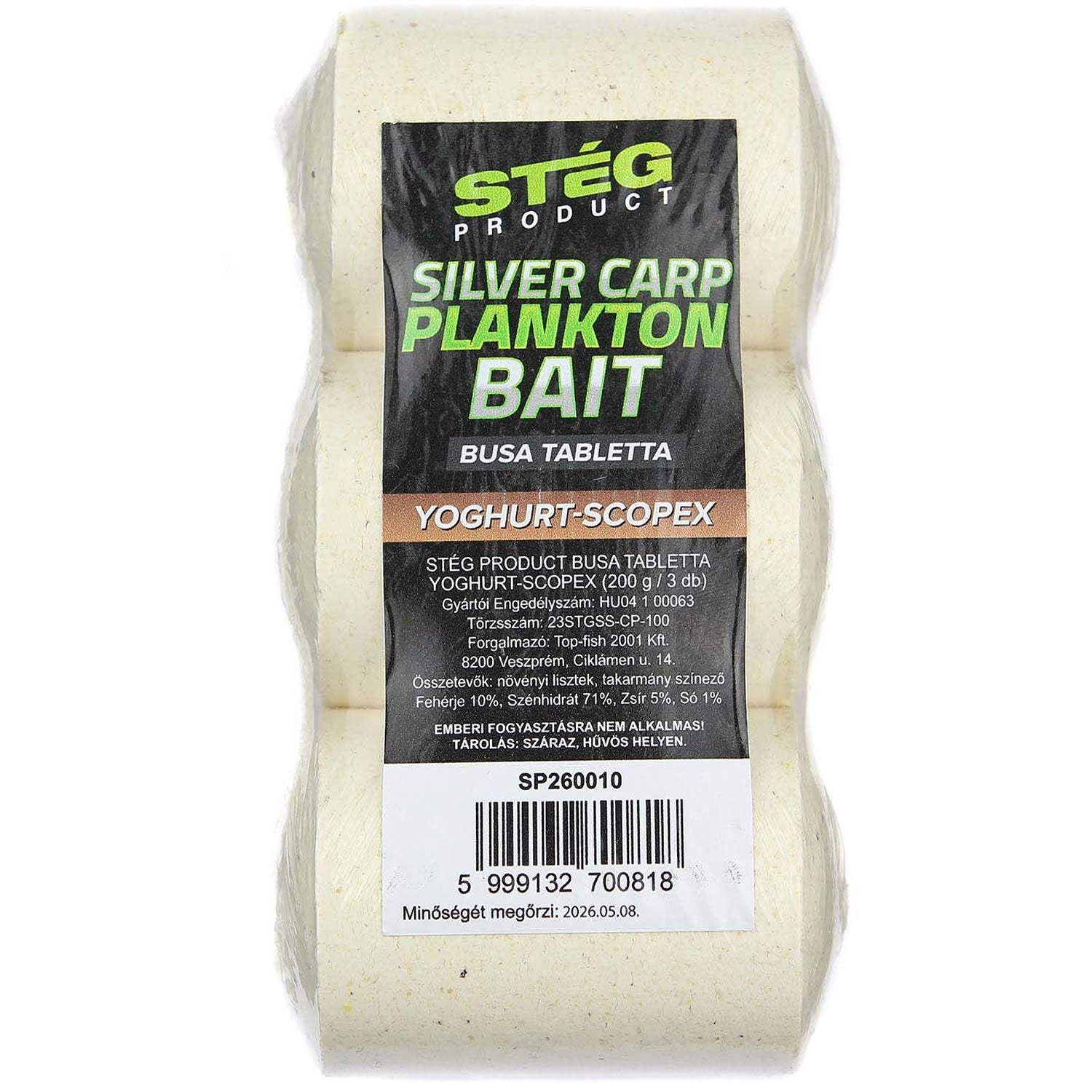 Tableta Plancton STEG Busa, Yoghurt Scopex, 3buc/pac