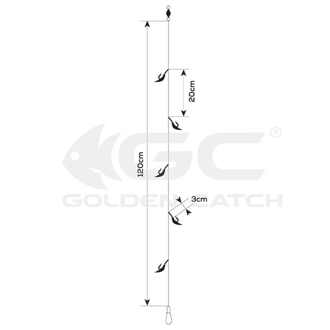 Taparina Golden Catch Multicolor 5 Carlige 1buc/plic