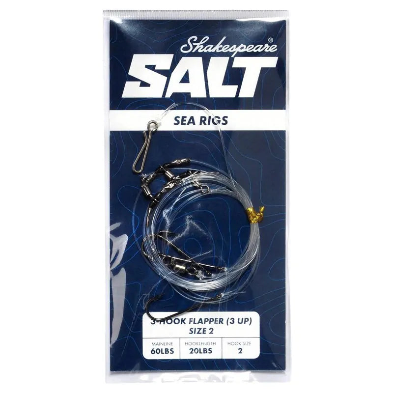 Taparina SHAKESPEARE Salt 3 Hook Flapper 3 Up, marimea 2, 1buc/pac