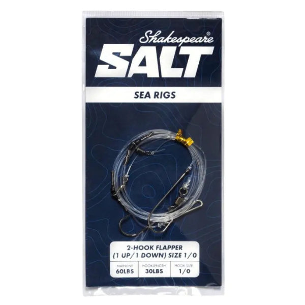 Taparina SHAKESPEARE Salt Sea Rigs 2 Hook Flapper, 1 up/1 down, marimea 1/0, 1buc/pac
