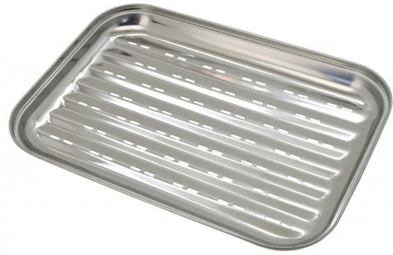 Tava Grill Cattara Din Otel Inoxidabil, 34x24x2.5cm