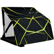 Tava Laterala cu Paravan CUZO Quantum, Black &amp; Green, 61x40x7cm