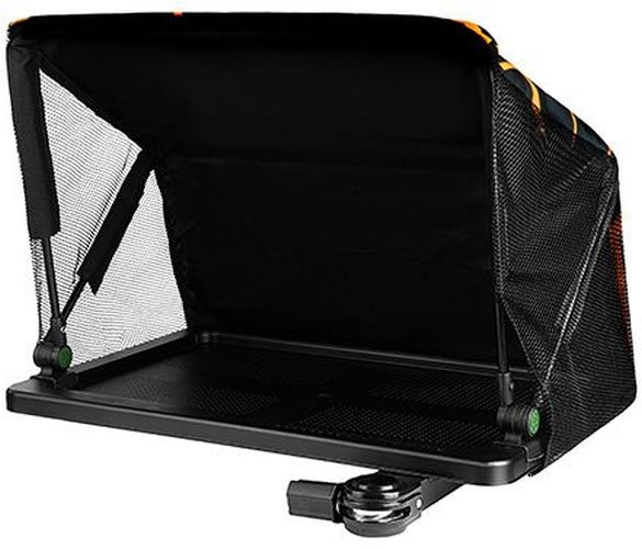 Tava Laterala cu Paravan CUZO Quantum, Black &amp; Green, 61x40x7cm