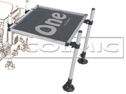 Tava mare laterala COLMIC 63cm x 50cm + 2 Picioare Telescopice