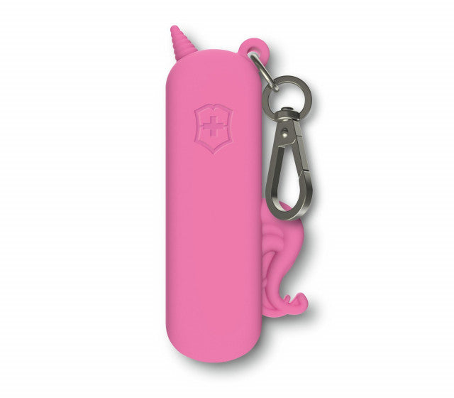 Teaca Silicon Victorinox, tip Breloc pentru Briceag, 5.8cm, 12g, Cherry Blossom - 4.0452