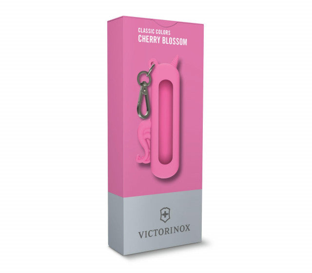 Teaca Silicon Victorinox, tip Breloc pentru Briceag, 5.8cm, 12g, Cherry Blossom - 4.0452