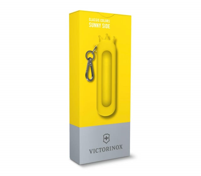 Teaca Silicon Victorinox, tip Breloc pentru Briceag, 5.8cm, 12g, Sunny Side - 4.0450