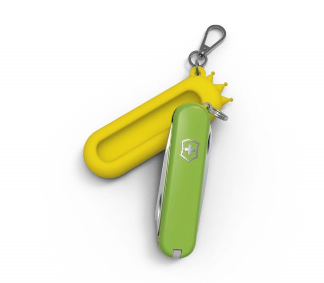 Teaca Silicon Victorinox, tip Breloc pentru Briceag, 5.8cm, 12g, Sunny Side - 4.0450