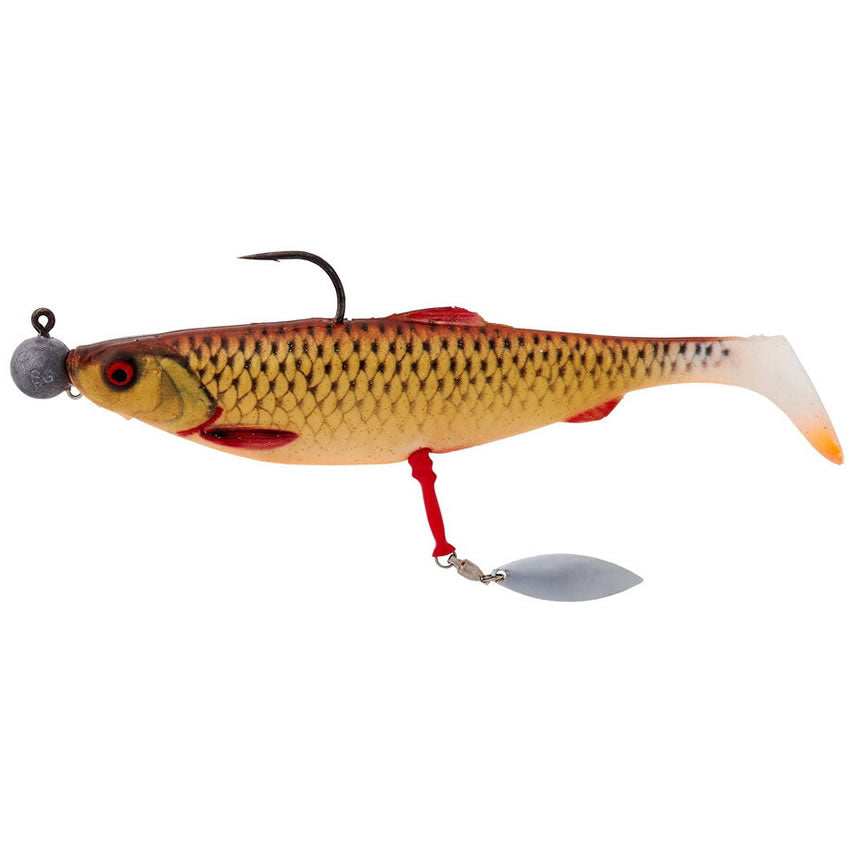 Teaser Savage Gear Screw-In Spinner S, Silver Red, 3buc/pac