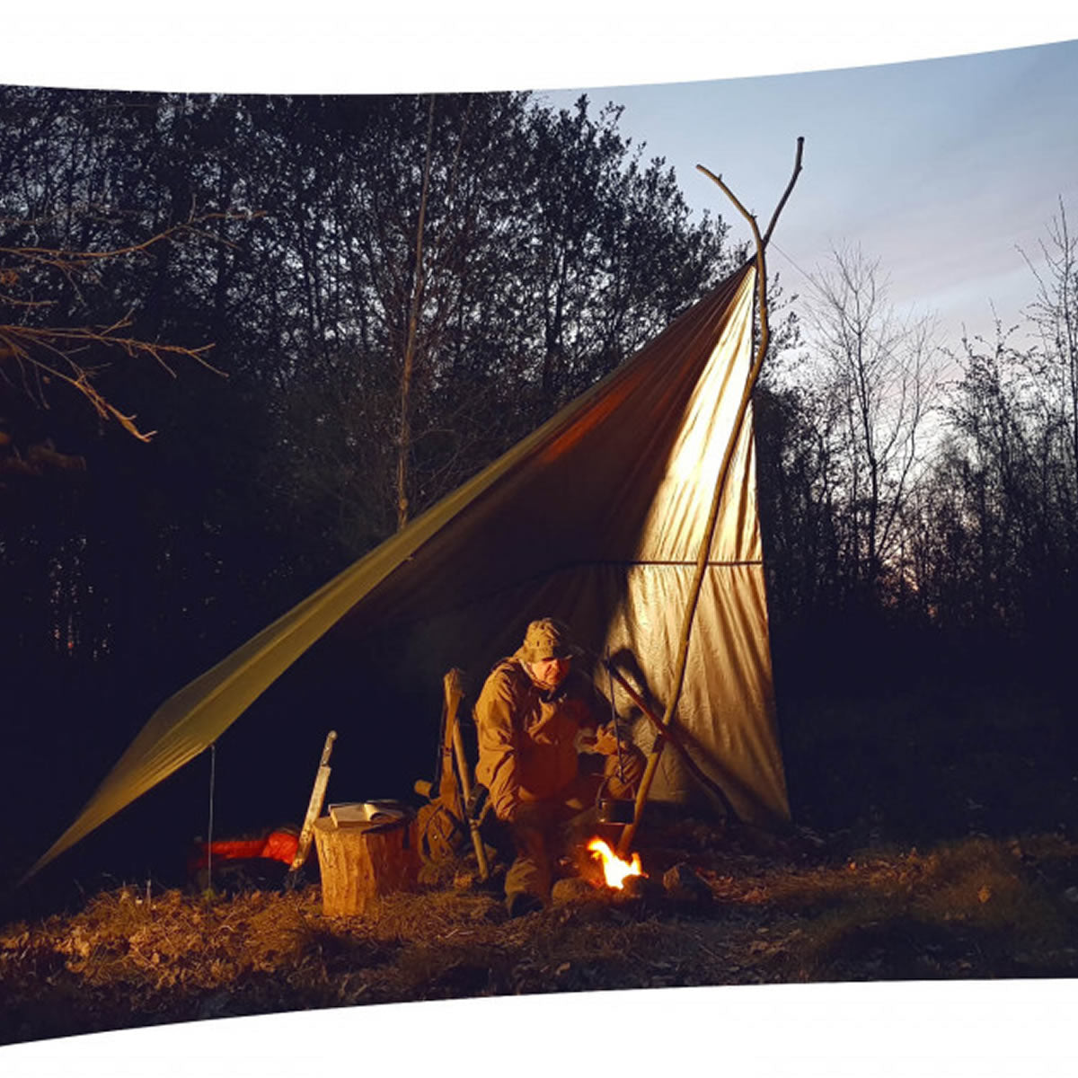 Tenda Bushmen Prelata Thermo Tarp Camo, 4mx3m