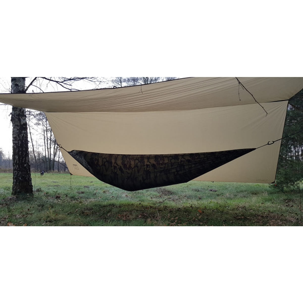 Tenda Bushmen Prelata Ultralight Dark Olive, 4mx3m