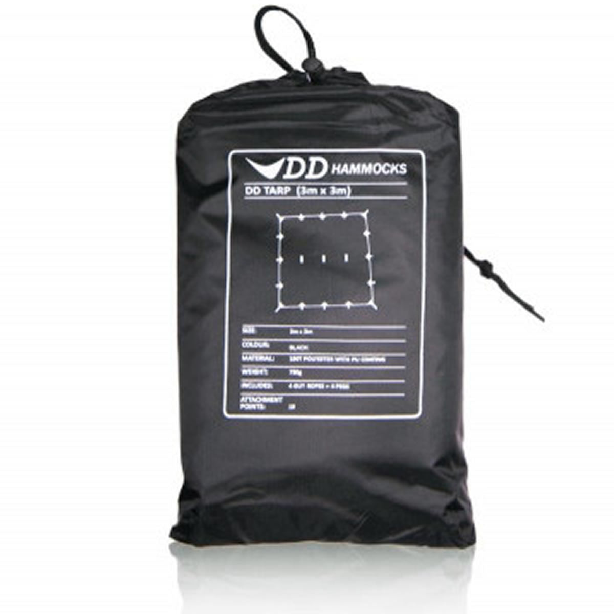 Tenda DD Hammocks Prelata Jet Black, 3mx3m