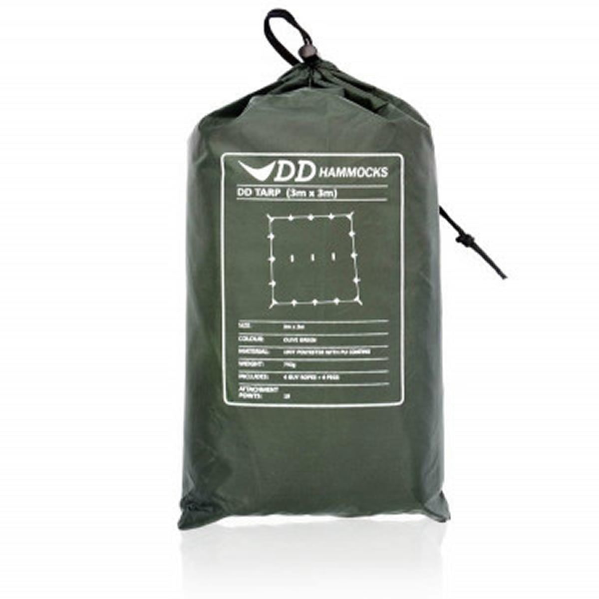 Tenda DD Hammocks Prelata Olive Green, 3mx3m