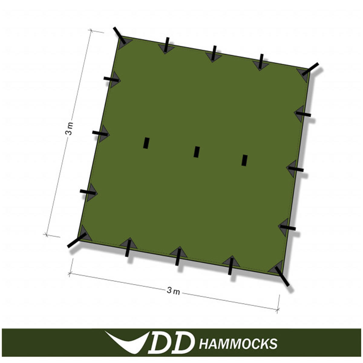 Tenda DD Hammocks Prelata Olive Green, 3mx3m