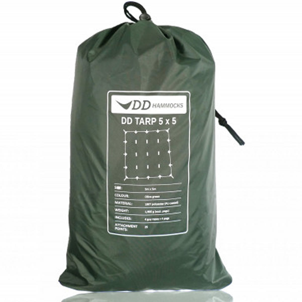 Tenda DD Hammocks Prelata Olive Green, 5mx5m