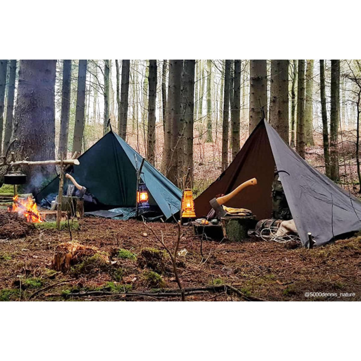 Tenda DDHammocks Prelata Olive Green, 3.5mx3.5m 