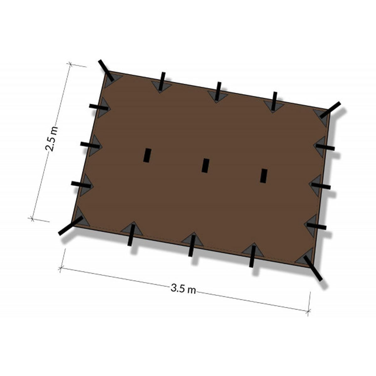 Tenda M DD Hammocks Prelata Coyote Brown 350x240cm