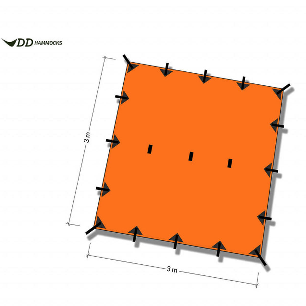 Tenda Sunset Orange DD Hammocks, 3x3m