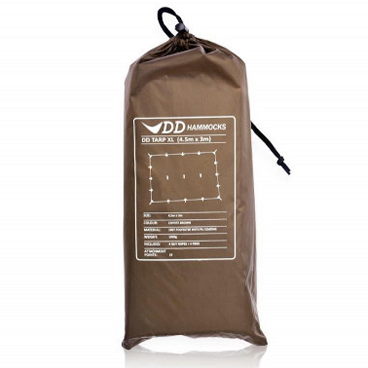 Tenda XL DD Hammocks Prelata Coyote Brown, 450x300cm