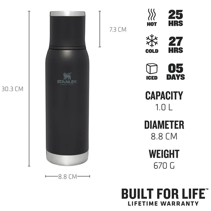 Termos STANLEY The Adventure To-Go Bottle 1.0L / 1.1 QT, Black