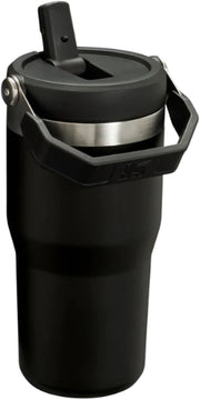 Termos STANLEY The Ice Flow Flip Straw Tumbler 2.0 Termokop, Negru, 0.6L