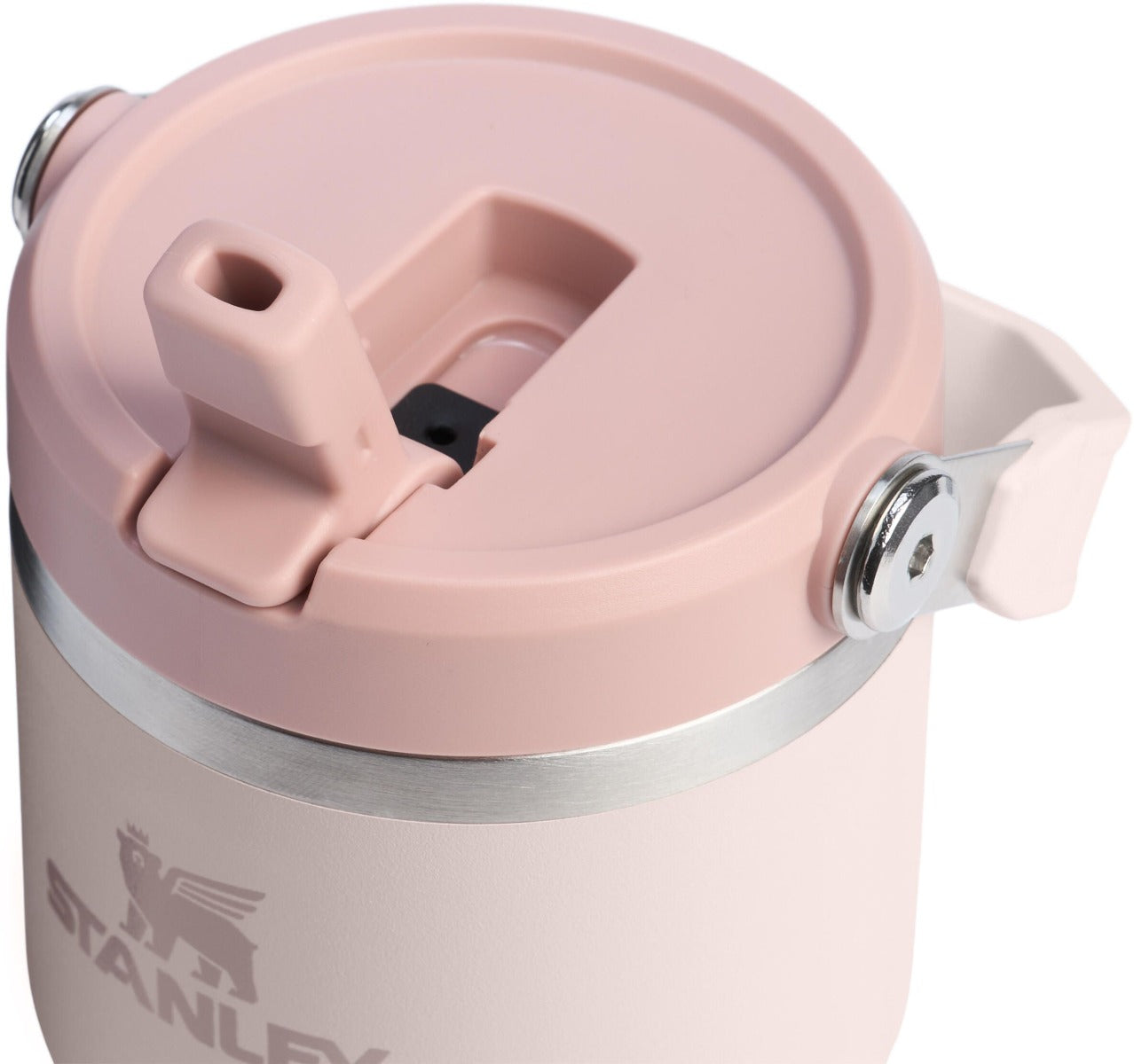 Termos STANLEY The Ice Flow Flip Straw Tumbler 2.0 Termokop, Rose Quartz, 0.6L