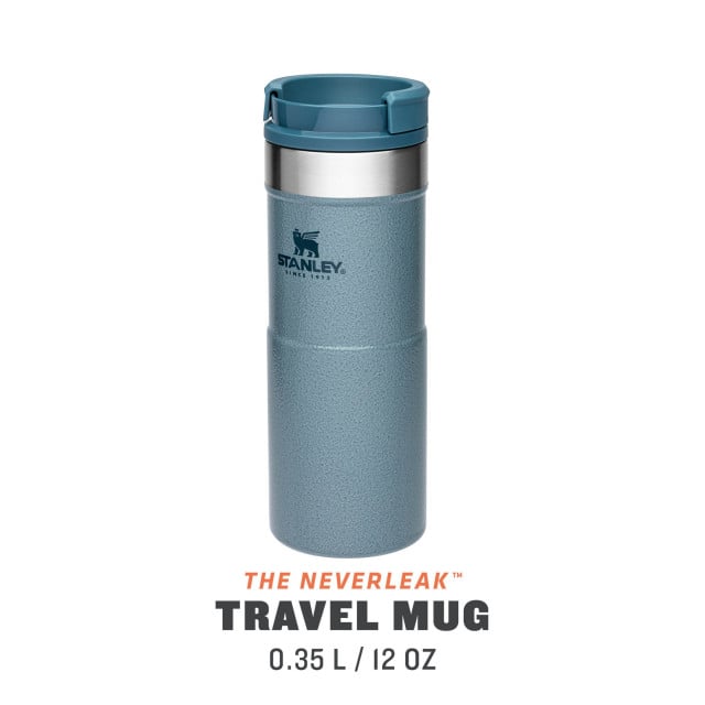 Termos STANLEY The NeverLeak Travel Mug Hammertone Ice 0.35L 