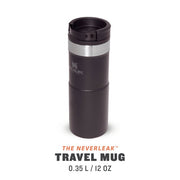 Termos STANLEY The NeverLeak Travel Mug Matte Black Pebble 0.35L 