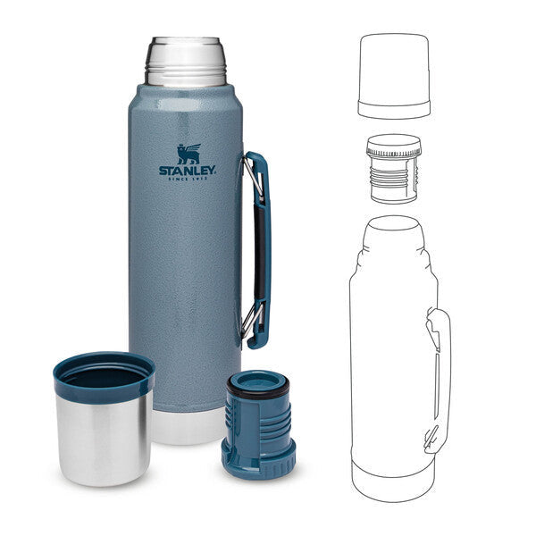 Termos Stanley The Legendary Classic Bottle Hammertone Ice 1L 