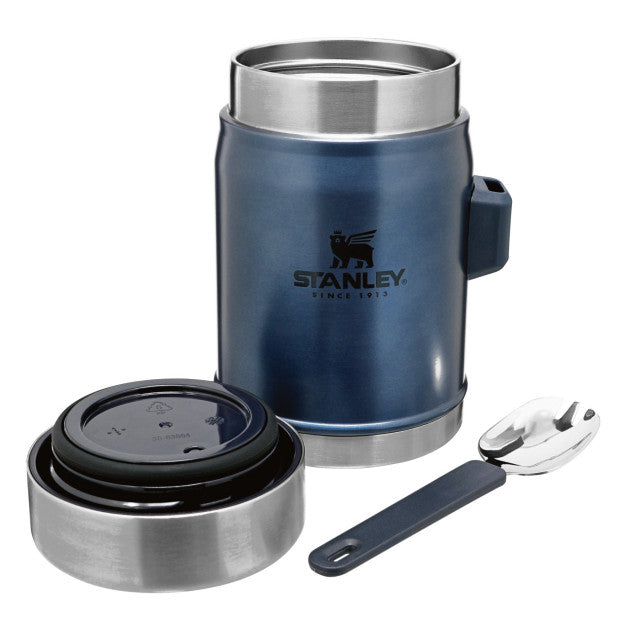 Termos mancare cu tacam Stanley The Legendary Food Jar + Spork Nightfall 0.4 l 